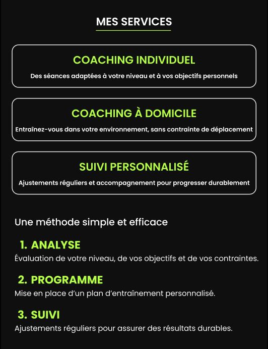 Coach sportif - mobile