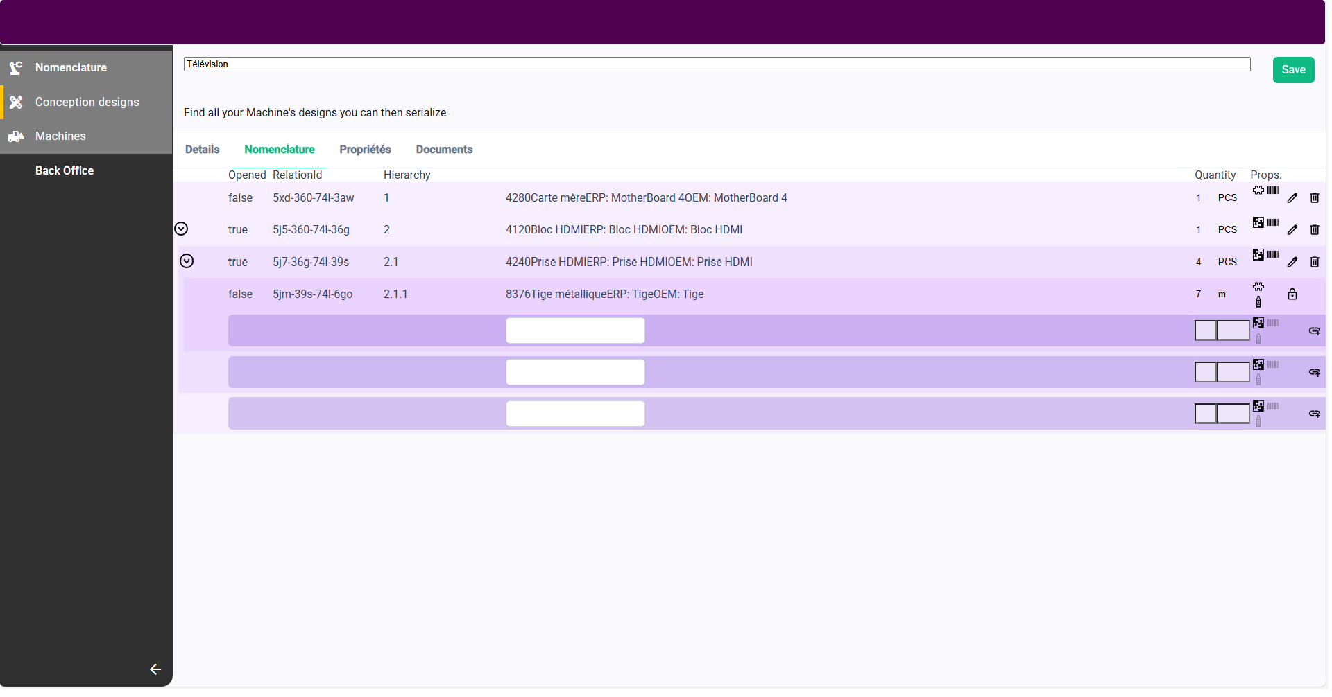 Écran avant refonte 2