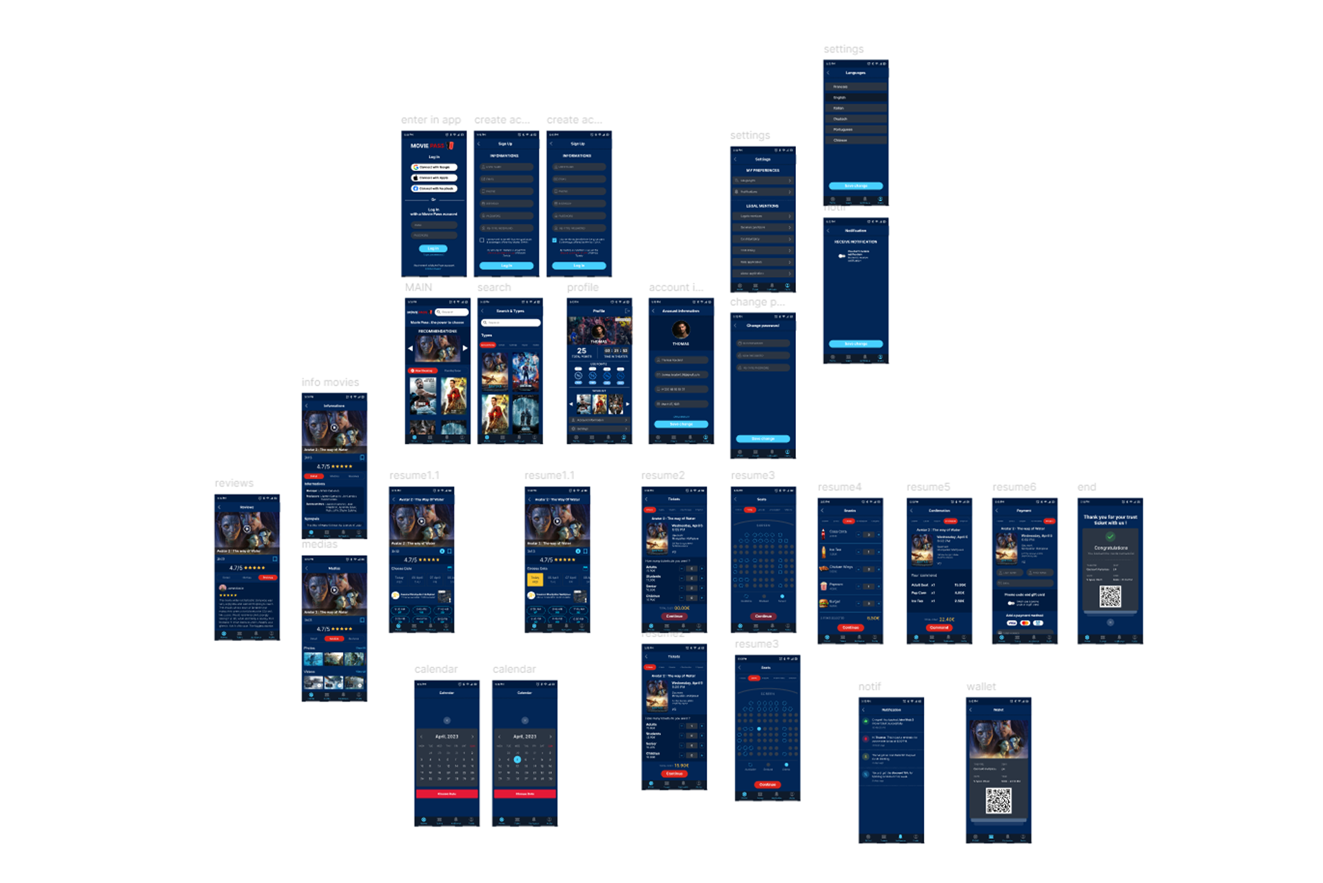 Prototype haute fidélité global Movie Pass